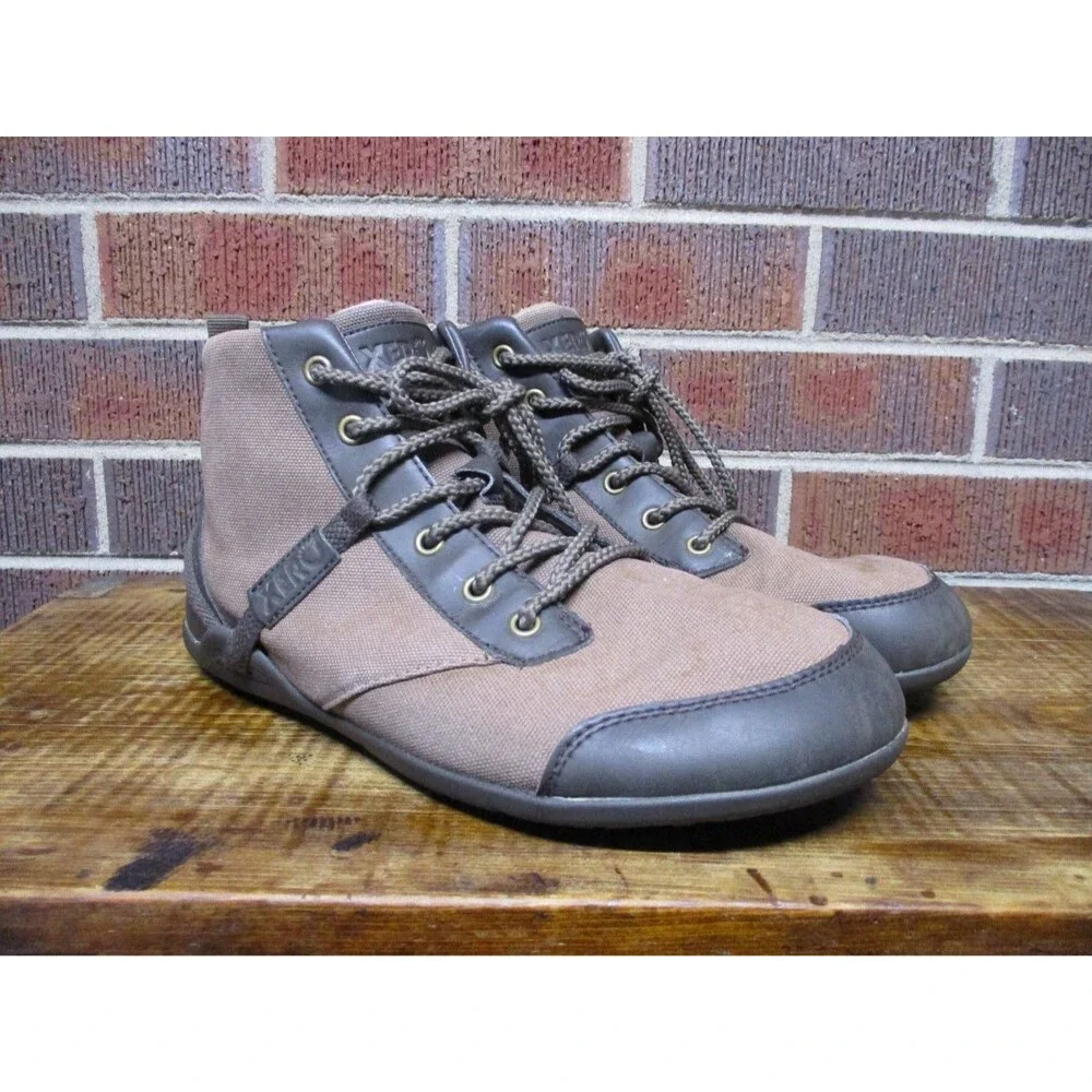 Xero Shoes Mens Denver Brown Minimalist Barefoot Trail Hiking Boots Size 10